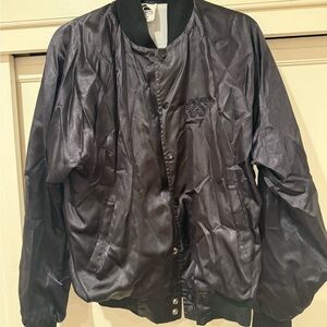CRSSD Black Satin Bomber Jacket